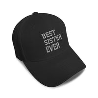 Kids Baseball Hat Best Sister Ever Embroidery Toddler Cap Cotton - Cute Rascals