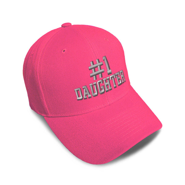 Kids Baseball Hat Number #1 Daughter Embroidery Toddler Cap Cotton - Cute Rascals