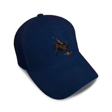 Kids Baseball Hat Bull Riding Embroidery Toddler Cap Cotton