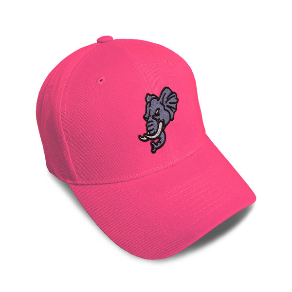 Kids Baseball Hat Elephant Sports Mascots Embroidery Toddler Cap Cotton - Cute Rascals