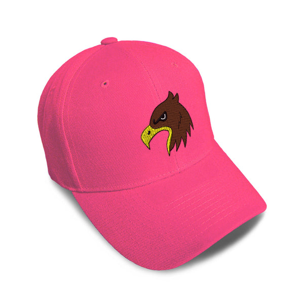 Kids Baseball Hat Animal Hawks Bird Mascot Embroidery Toddler Cap Cotton - Cute Rascals