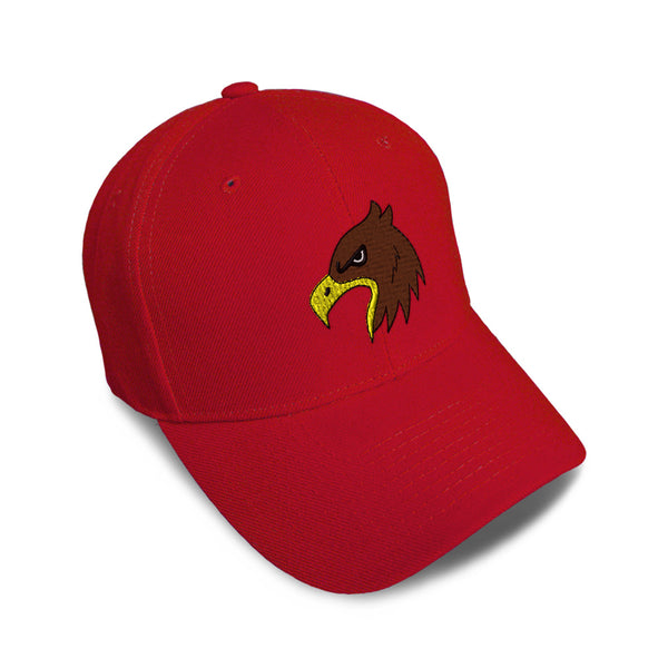 Kids Baseball Hat Animal Hawks Bird Mascot Embroidery Toddler Cap Cotton - Cute Rascals