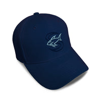 Kids Baseball Hat Animal Fish Shark Mascot Embroidery Toddler Cap Cotton - Cute Rascals