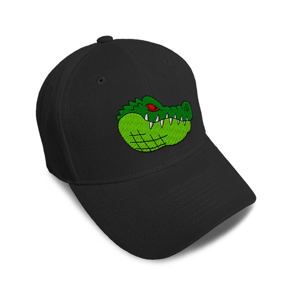 Kids Baseball Hat Animal Reptile Mascot Gators Embroidery Toddler Cap Cotton - Cute Rascals