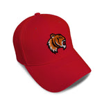 Kids Baseball Hat Animal Tigers Mascot Embroidery Toddler Cap Cotton - Cute Rascals