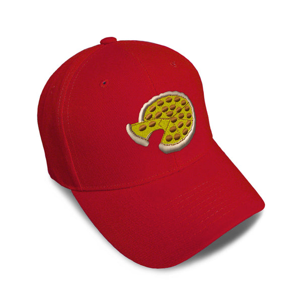 Kids Baseball Hat Pizza Embroidery Toddler Cap Cotton - Cute Rascals
