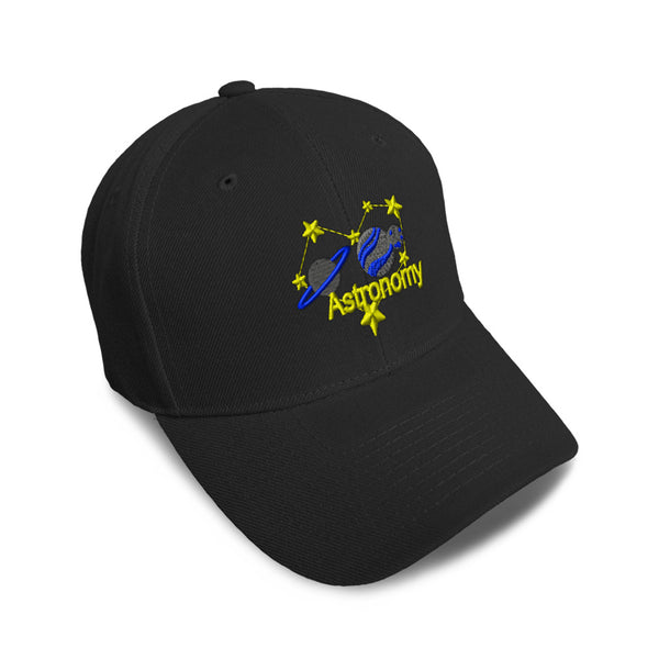 Kids Baseball Hat Astronomy Space Planets Stars Embroidery Toddler Cap Cotton - Cute Rascals