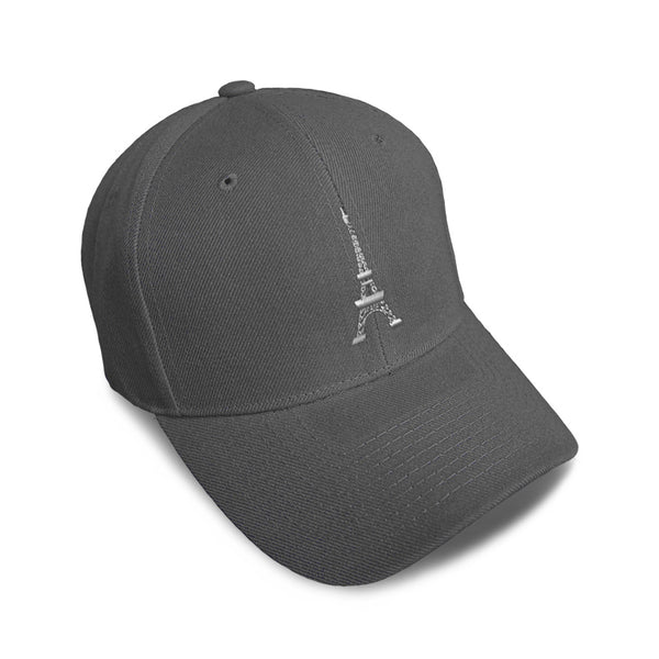 Kids Baseball Hat Paris Travel Eiffel Tower Embroidery Toddler Cap Cotton - Cute Rascals