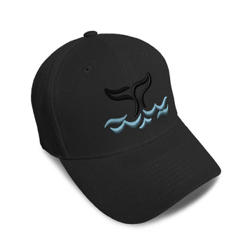 Kids Baseball Hat Whale Tail out Embroidery Toddler Cap Cotton