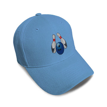 Kids Baseball Hat Bowling Sports D Embroidery Toddler Cap Cotton