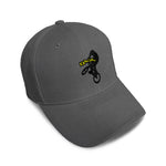 Kids Baseball Hat Sport Bmx Bike Logo Trick Yel Embroidery Toddler Cap Cotton - Cute Rascals