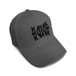 Kids Baseball Hat Black Kayaking Paddle Embroidery Toddler Cap Cotton - Cute Rascals