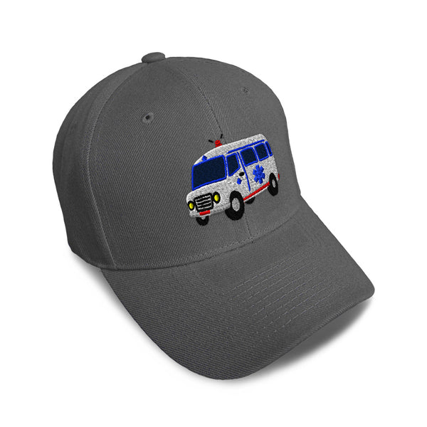 Kids Baseball Hat Paramedic Van Embroidery Toddler Cap Cotton - Cute Rascals