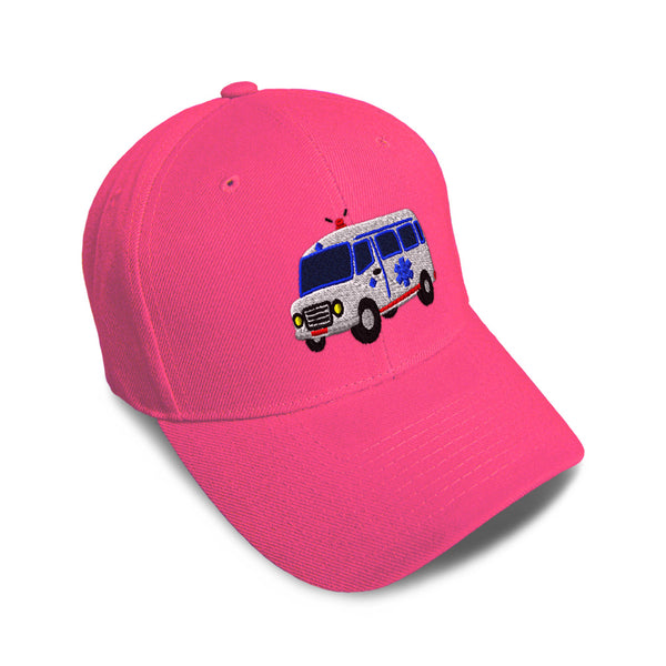Kids Baseball Hat Paramedic Van Embroidery Toddler Cap Cotton - Cute Rascals