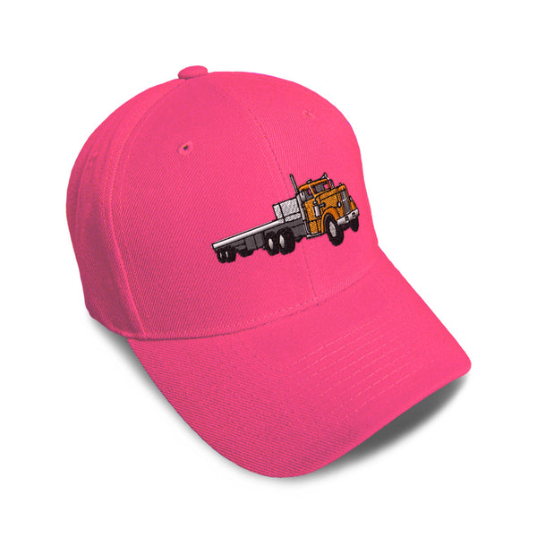 Kids Baseball Hat Flatbed Truck A Embroidery Toddler Cap Cotton - Cute Rascals