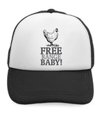 Kids Trucker Hats Free Range Baby! Chicken Farm Boys Hats & Girls Hats Cotton - Cute Rascals