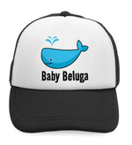 Kids Trucker Hats Baby Beluga Blue Whale Ocean Sea Life Boys Hats & Girls Hats - Cute Rascals