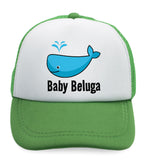 Kids Trucker Hats Baby Beluga Blue Whale Ocean Sea Life Boys Hats & Girls Hats - Cute Rascals