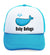 Kids Trucker Hats Baby Beluga Blue Whale Ocean Sea Life Boys Hats & Girls Hats - Cute Rascals