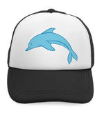 Kids Trucker Hats Dolphin Facing Left Animals Ocean Sea Life Baseball Cap Cotton - Cute Rascals