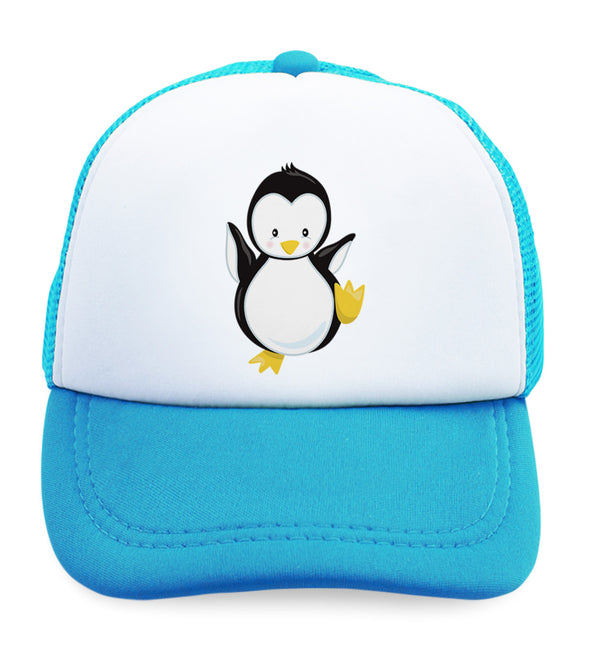 Kids Trucker Hats Penguin Boys Hats & Girls Hats Baseball Cap Cotton - Cute Rascals