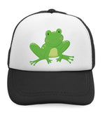 Kids Trucker Hats Frog Sits Funny Boys Hats & Girls Hats Baseball Cap Cotton - Cute Rascals