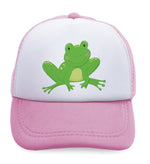 Kids Trucker Hats Frog Sits Funny Boys Hats & Girls Hats Baseball Cap Cotton - Cute Rascals