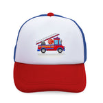 Kids Trucker Hats Fire Car Firetruck Trucks Boys Hats & Girls Hats Cotton - Cute Rascals