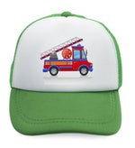 Kids Trucker Hats Fire Car Firetruck Trucks Boys Hats & Girls Hats Cotton - Cute Rascals