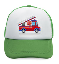 Kids Trucker Hats Fire Car Firetruck Trucks Boys Hats & Girls Hats Cotton - Cute Rascals