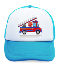 Kids Trucker Hats Fire Car Firetruck Trucks Boys Hats & Girls Hats Cotton - Cute Rascals