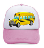 Kids Trucker Hats School Bus Smiling Boys Hats & Girls Hats Baseball Cap Cotton - Cute Rascals