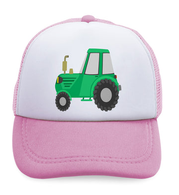 Kids Trucker Hats Tractor Rural Car Auto Boys Hats & Girls Hats Cotton