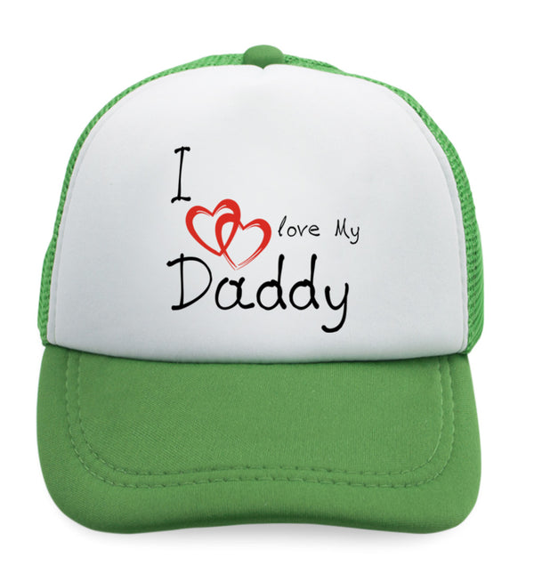 Kids Trucker Hats I Love My Daddy Dad Father's Day Style A Baseball Cap Cotton - Cute Rascals