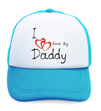 Kids Trucker Hats I Love My Daddy Dad Father's Day Style A Baseball Cap Cotton - Cute Rascals