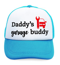 Kids Trucker Hats Daddy's Garage Buddy Mechanic Dad Father's Day Cotton - Cute Rascals