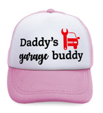 Kids Trucker Hats Daddy's Garage Buddy Mechanic Dad Father's Day Cotton - Cute Rascals