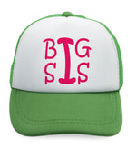 Kids Trucker Hats Big Sis Sister Boys Hats & Girls Hats Baseball Cap Cotton - Cute Rascals