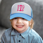 Kids Trucker Hats Big Sis Sister Boys Hats & Girls Hats Baseball Cap Cotton - Cute Rascals