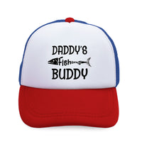 Kids Trucker Hats Daddy's Fishing Buddy Fisherman Dad Father's Day Cotton - Cute Rascals