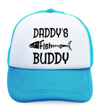 Kids Trucker Hats Daddy's Fishing Buddy Fisherman Dad Father's Day Cotton - Cute Rascals