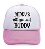 Kids Trucker Hats Daddy's Fishing Buddy Fisherman Dad Father's Day Cotton - Cute Rascals