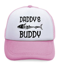 Kids Trucker Hats Daddy's Fishing Buddy Fisherman Dad Father's Day Cotton - Cute Rascals