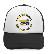 Kids Trucker Hats I like Big Trucks and I Can Not Lie Trucks Baseball Cap Cotton - Cute Rascals