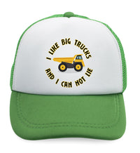 Kids Trucker Hats I like Big Trucks and I Can Not Lie Trucks Baseball Cap Cotton - Cute Rascals