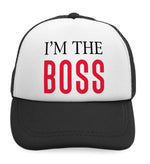 Kids Trucker Hats I'M The Boss Lion Funny Humor Boys Hats & Girls Hats Cotton - Cute Rascals