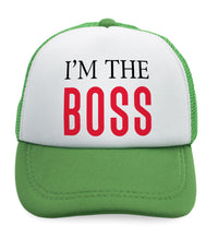 Kids Trucker Hats I'M The Boss Lion Funny Humor Boys Hats & Girls Hats Cotton - Cute Rascals