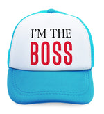 Kids Trucker Hats I'M The Boss Lion Funny Humor Boys Hats & Girls Hats Cotton - Cute Rascals