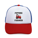 Kids Trucker Hats Future Farmer Farming Style B Boys Hats & Girls Hats Cotton - Cute Rascals