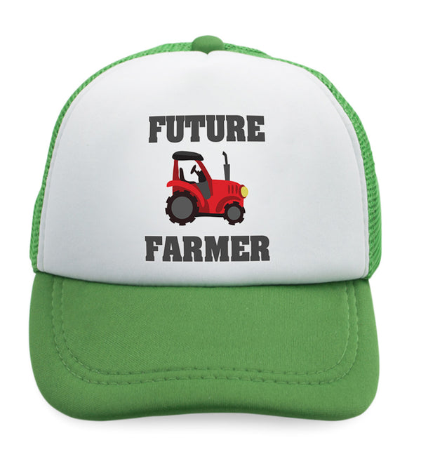 Kids Trucker Hats Future Farmer Farming Style B Boys Hats & Girls Hats Cotton - Cute Rascals